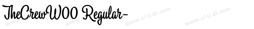 TheCrewW00 Regular字体转换